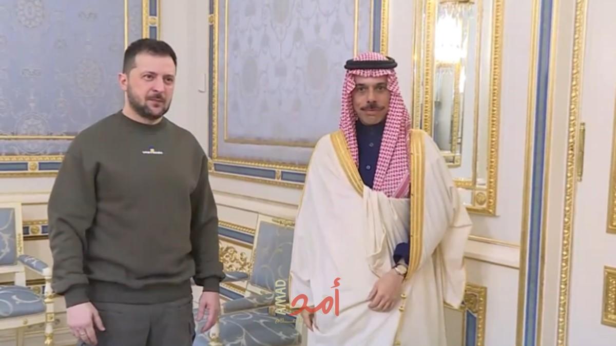 وزير الخارجية السعودي يلتقي زيلينسكي في كييف - تفاصيل
