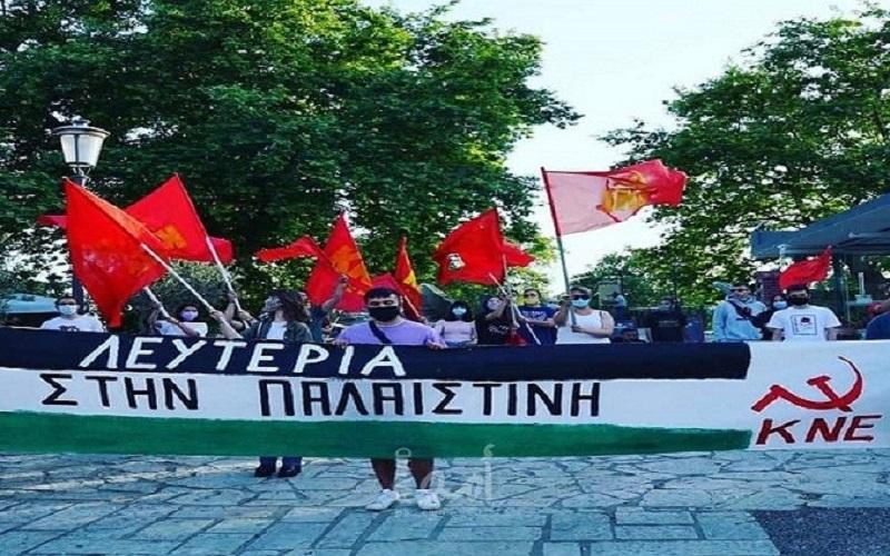وفد قيادي من الحزب الشيوعي اليوناني يزور السفارة الفلسطينية في أثينا
