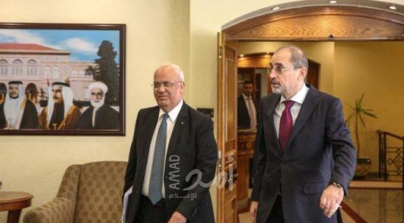 الصفدي وعريقات يبحثان تنسيق جهود مواجهة كورونا والإجراءات الإسرائيلية التي تهدد حل الدولتين