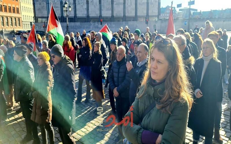التجمع الديمقراطي الفلسطيني في الدنمارك يشارك في التظاهرة ضد صفقة السلاح في كوبنهاغن