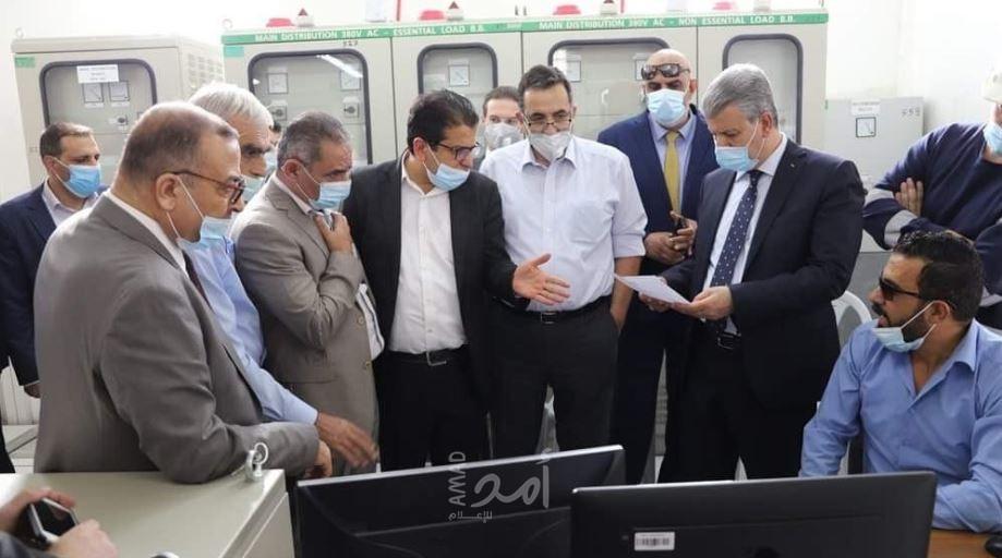 اشتية: تشغيل محطة صرة خطوة نحو حل شامل لمشاكل الكهرباء