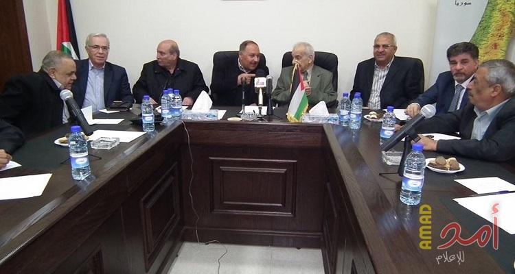 بالصور...الفصائل الفلسطينية بدمشق تطالب القمة العربية القادمة بتحمل مسؤولياتها التاريخية تجاه القضية الفلسطينية