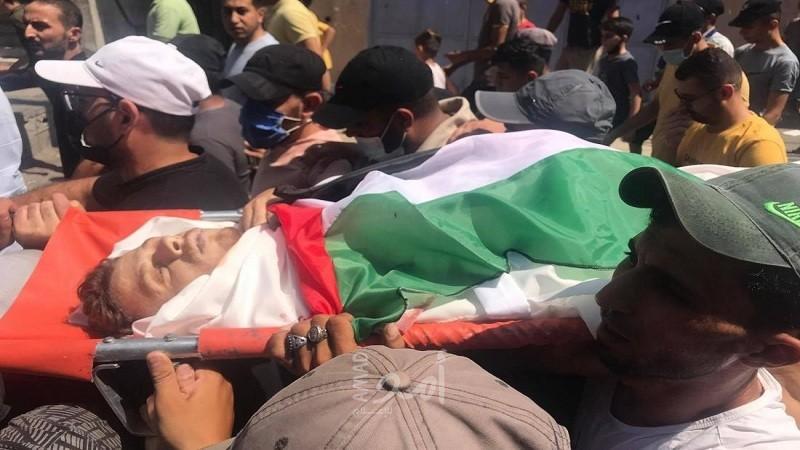 تشييع جثمان الشهيد أحمد صالح شمال قطاع غزة