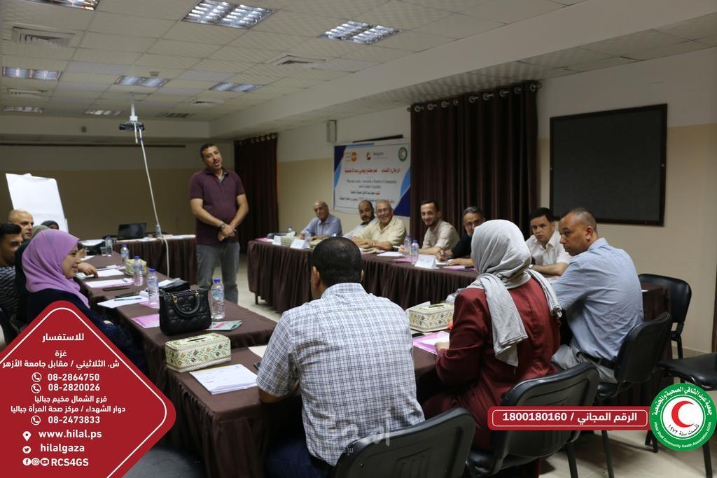 جمعية حيدر عبد الشافي الصحية تختتم تدريب نوعية حول ادماج الرجال وتعزيز  مشاركتهم الايجابية