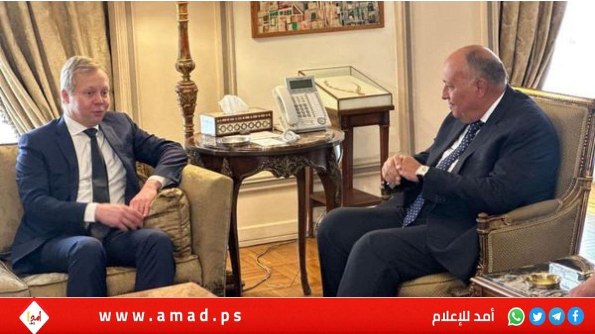 شكري يطالب إسرائيل بالتوقف عن اتخاذ "إجراءات أحادية" ضد فلسطين