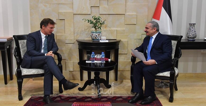 أشتية يدعو الاتحاد الأوروبي إلى الاعتراف بفلسطين وخلق آلية دولية من أجلها