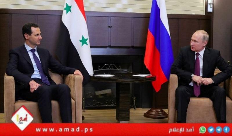 مباحثات هاتفية بين الأسد وبوتين تتناول سبل وقف العدوان الإسرائيلي على غزة