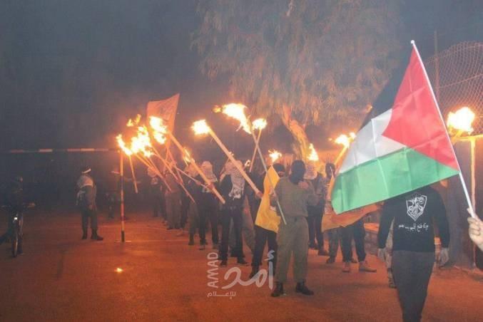 "فتح" في بلدة الخضر تحتفل بإيقاد شعلة الانطلاقة