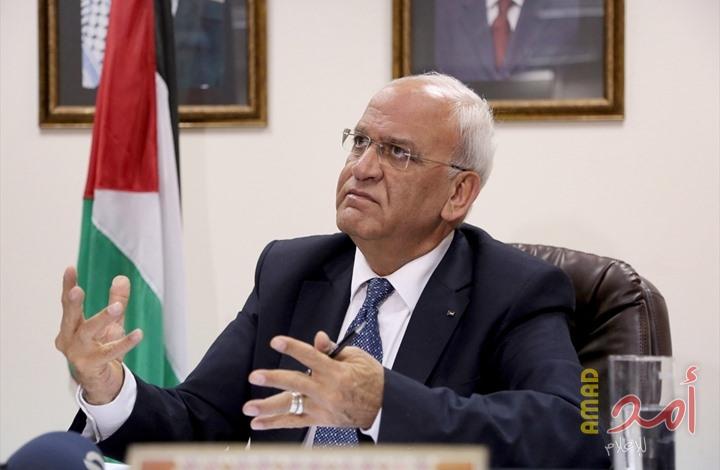 عريقات: حماس " أداة تنفيذية" لتمرير صفقة ترامب