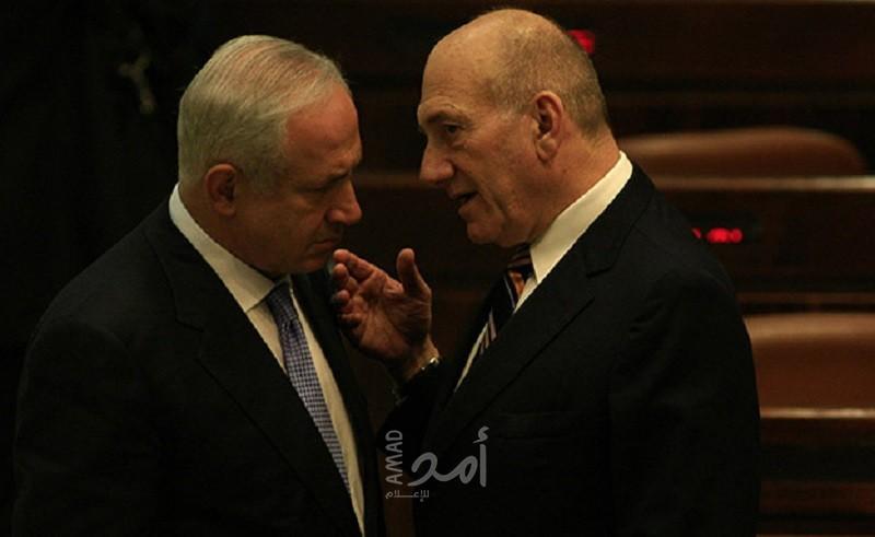 رئيس الوزراء الإسرائيلي السابق أولمرت يطالب بإجراء فحص نفسي لعائلة نتنياهو