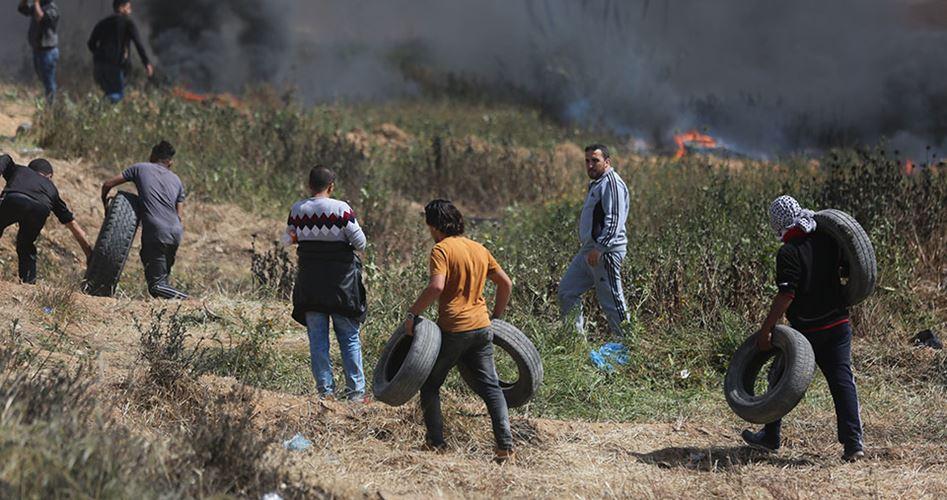 اليوم الـ9 لمسيرة العودة .. 8 إصابات برصاص جيش الاحتلال شرق قطاع غزة