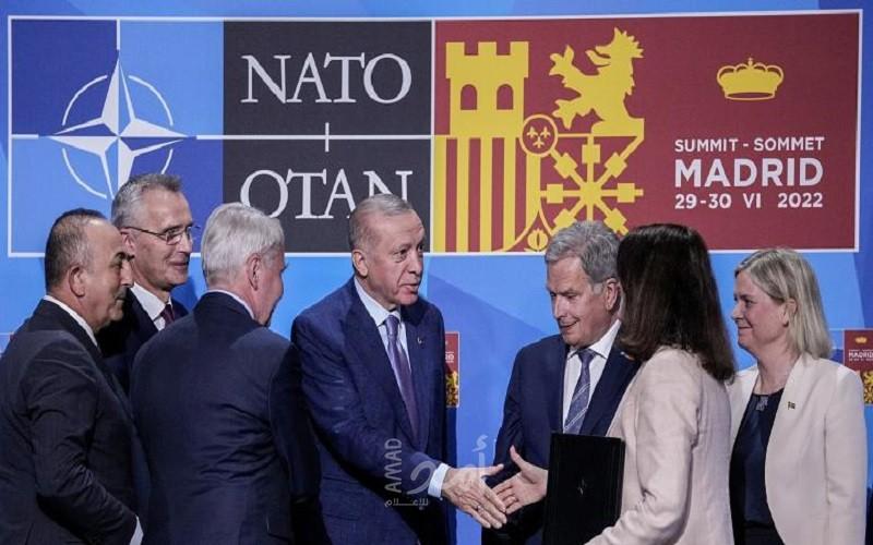 تركيا تعرب عن دعمها لدعوة فنلندا والسويد للانضمام إلى الحلف في قمة مدريد
