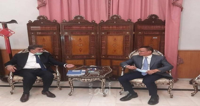 عبد الهادي يطلع سفير الصين على آخر مستجدات الأوضاع في فلسطين