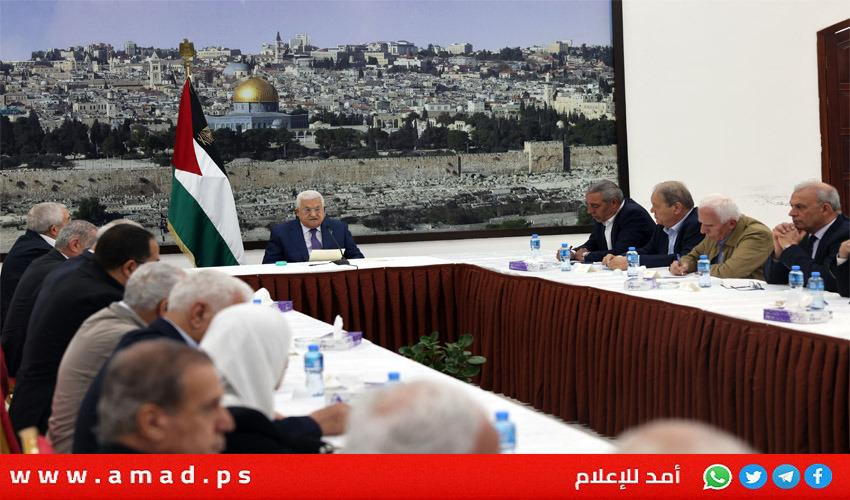 القيادة الفلسطينية: على جميع الأجهزة والهيئات أخذ دورها في مهمة الدفاع عن الشعب - فيديو ونص البيان
