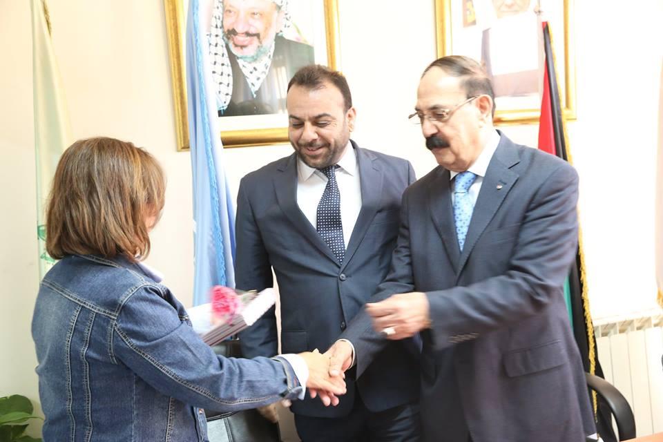 اللجنة الوطنية الفلسطينية للتربية والثقافة والعلوم تكرّم الموظفات في اللجنة في يوم المرأة العالمي