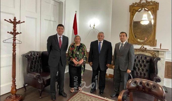 تفاصيل لقاء القنصل العام المصري في لندن برئيسة الجالية بأيرلندا الشمالية