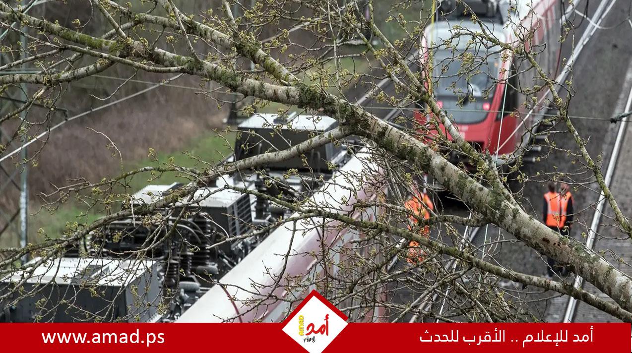 عاصفة تتسبب في تعطل حركة القطارات في شمال ألمانيا