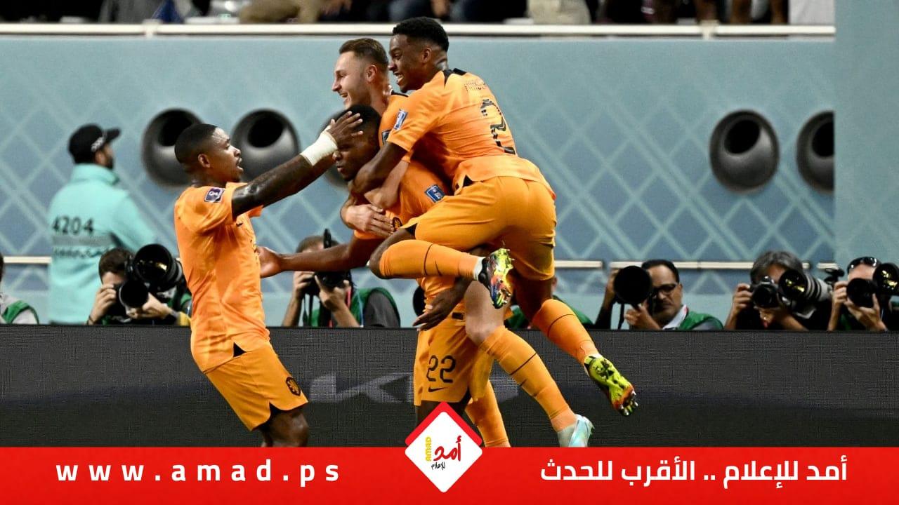 هولندا أول الصاعدين الى دور الثمانية بهد هزيمتها أمريكا في كأس العالم - فيديو