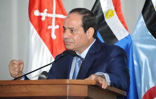 السيسي: مصر تخوض حربًا  ضد الارهاب مع أقوى تنظيم سري..وسنثأر لكل من دفع ثمنا فداء مصر
