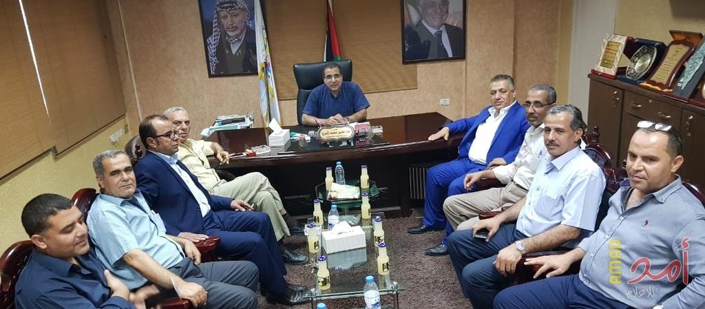نقيب المقاولين يستقبل النائب الأردني محمد عشا الدوايمة ويشيد بدوره بدعم أهالي قطاع غزة