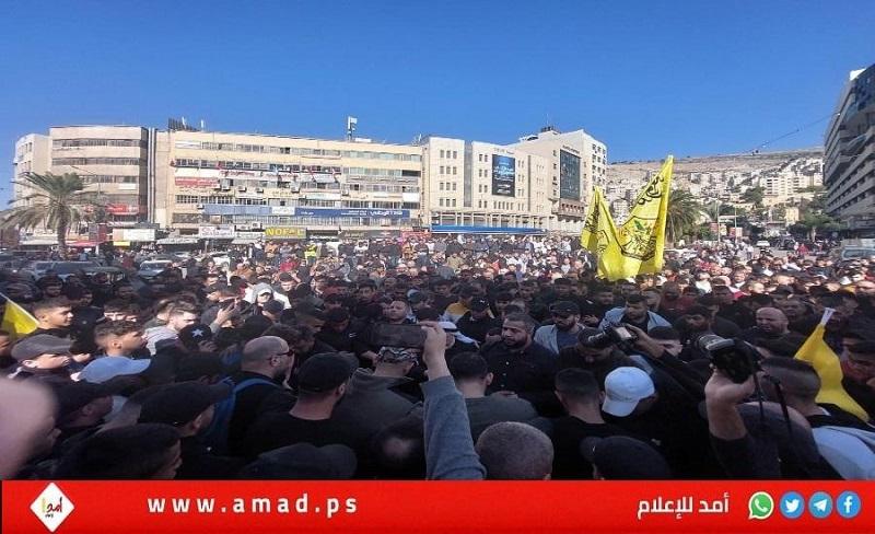 نابلس تشيّع جثمان الشهيد الطفل "أحمد شحادة"- صور
