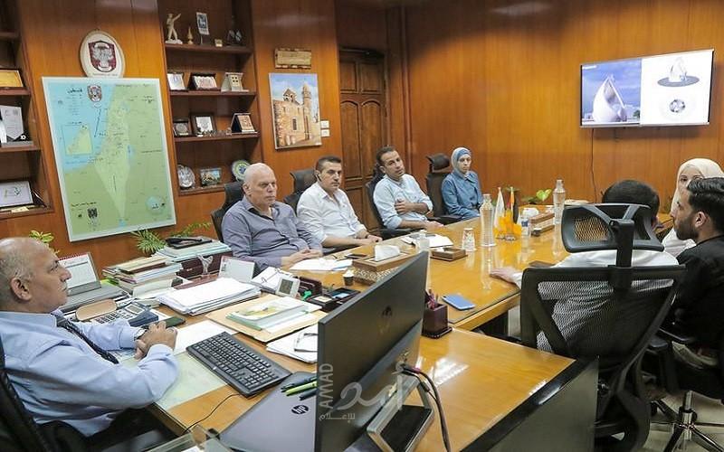 بلدية غزة تناقش تصميمًا مقترحًا لتقاطع شارعي جمال عبد الناصر والرشيد