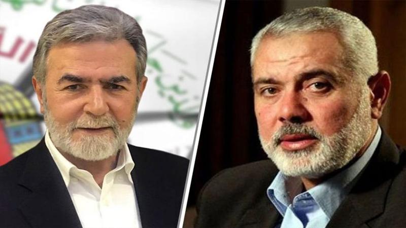 هنية يبحث مع النخالة أخر التطورات الجارية في فلسطين