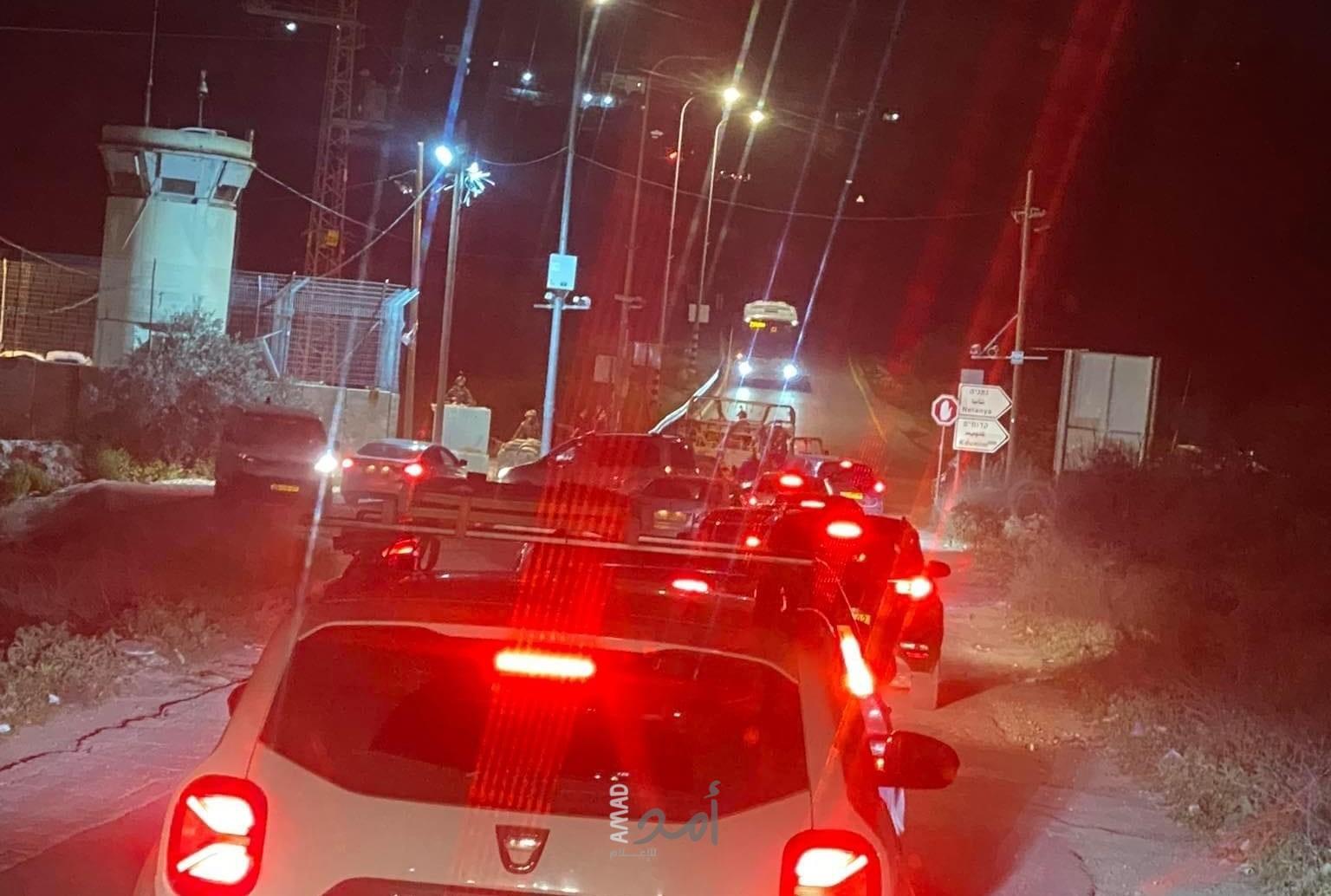 جيش الاحتلال يغلق حاجز شوفة العسكري جنوب شرق طولكرم