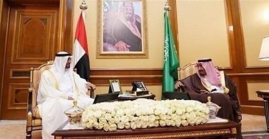 محمد بن زايد والملك سلمان يبحثان تعزيز العلاقات وعدداً من القضايا الإقليمية والدولية