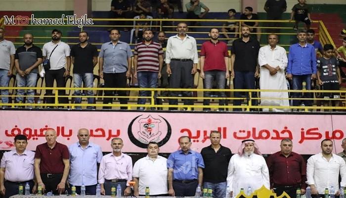 غزة: هنية يفتتح الصالة المغطاة بنادي خدمات البريج