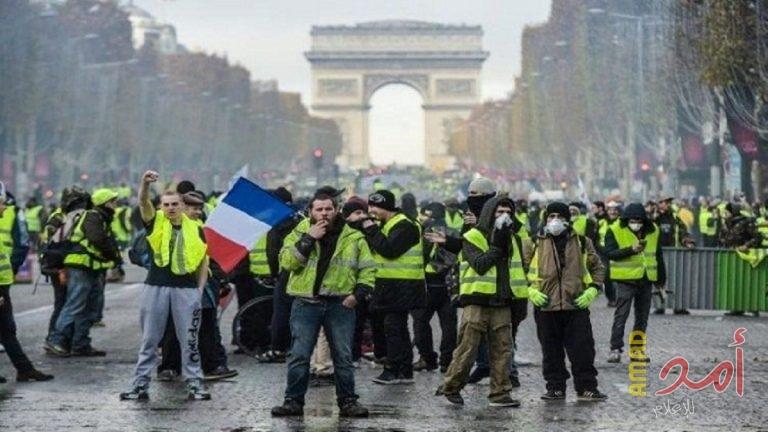 السترات الصفراء يواصلون احتجاجهم للأسبوع الحادي عشر