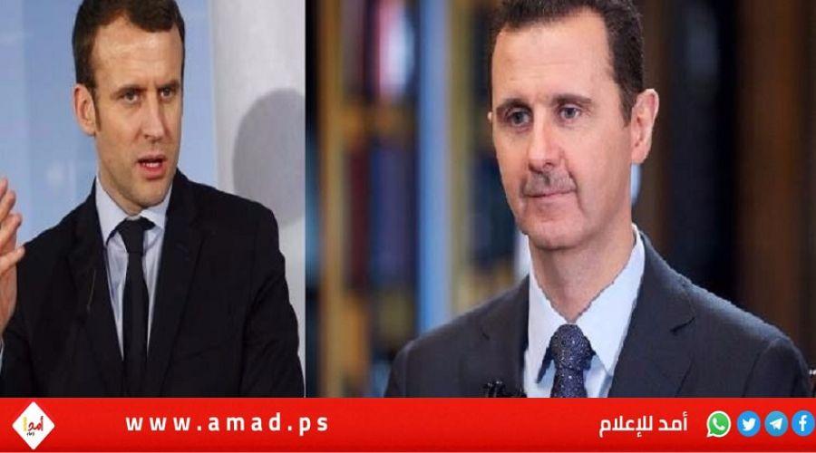 "لو فيغارو": إيمانويل ماكرون يستعد للتقارب مع بشار الأسد