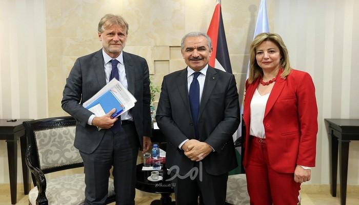 أشتية يلتقي رئيس مكتب منظمة الصحة العالمية في فلسطين