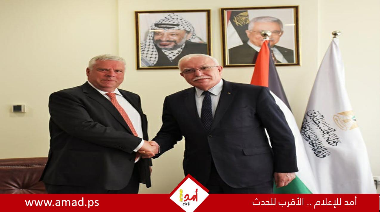 المالكي يطلع وفد برلماني ألماني على آخر التطورات السياسية والميدانية في فلسطين