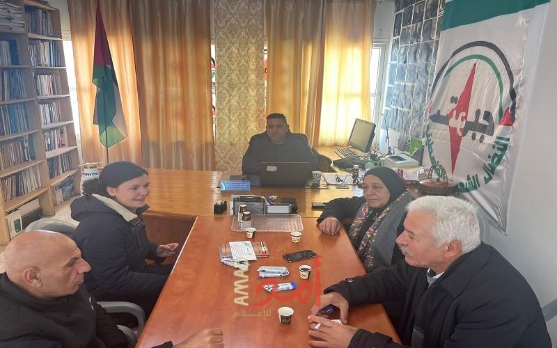 اتحاد نضال العمال الفلسطيني يلتقي وفداً نقابيا فرنسياً