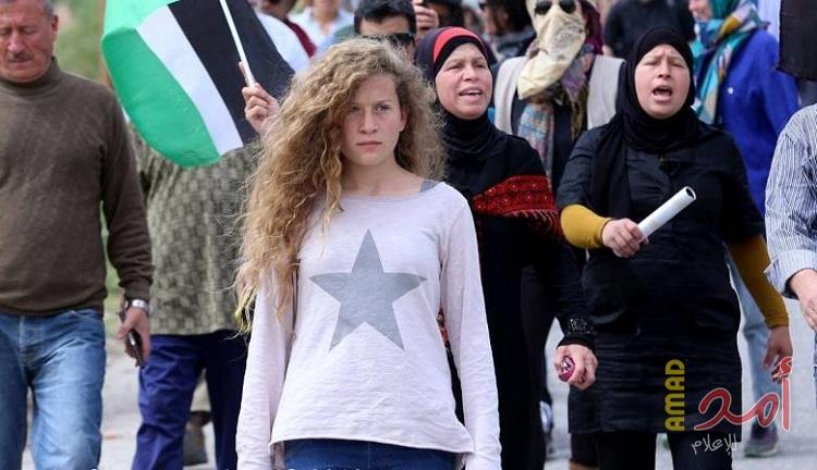 محدث - بعد أن تحدت جيش الاحتلال ..اعتقال الفتاة عهد التميمي فجراً..ووالدها اعتقال تلفزيوني - صور وفيديو