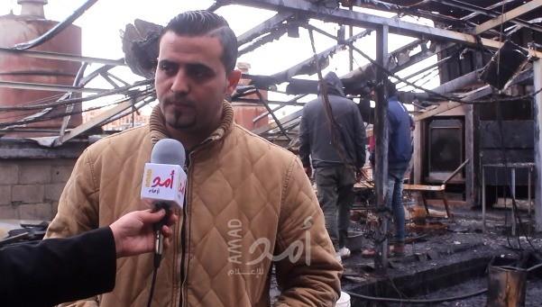فيديو.. شهود عيان يروون لـ"أمد" تفاصيل مروعة عن "حريق النصيرات"
