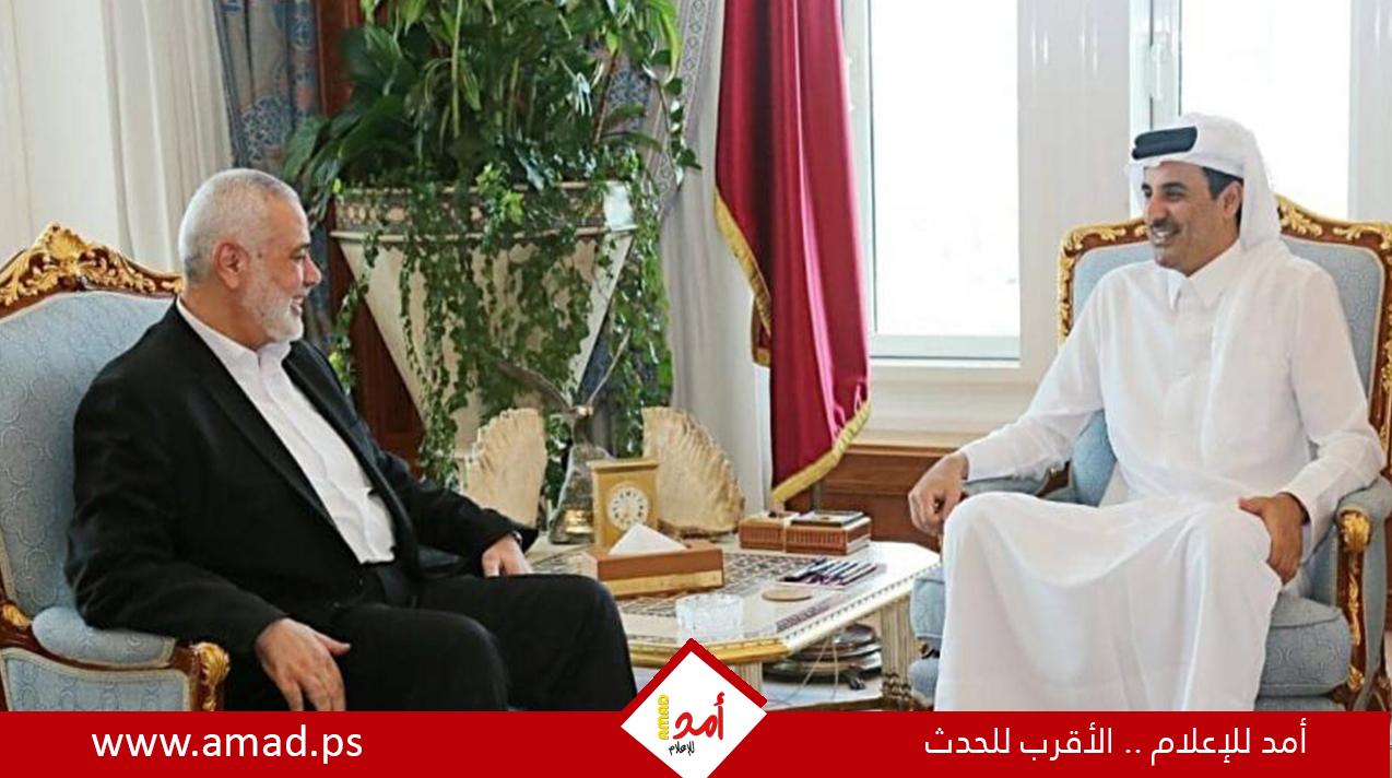 بعد لقاء أمير قطر.. هنية: حماس وافقت على مسار التفاوض لكن دولة الاحتلال تماطل وهو ما ترفضه