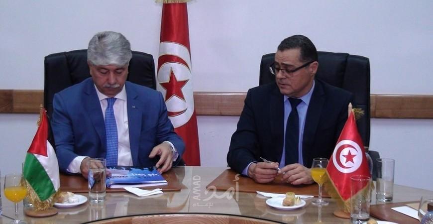 توقيع مذكرة تفاهم في مجال التنمية الاجتماعية بين فلسطين وتونس