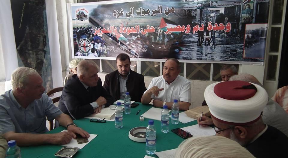 تحالف قِوى المقاومة الفلسطينية يناقش مستجدات الوضع الفلسطيني والوضع في مخيم اليرموك بدمشق