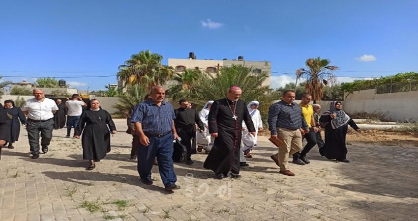 وزارة السياحة يستقبل بطريرك اللاتين للأراضي المقدسة في الكنيسة البيزنطية