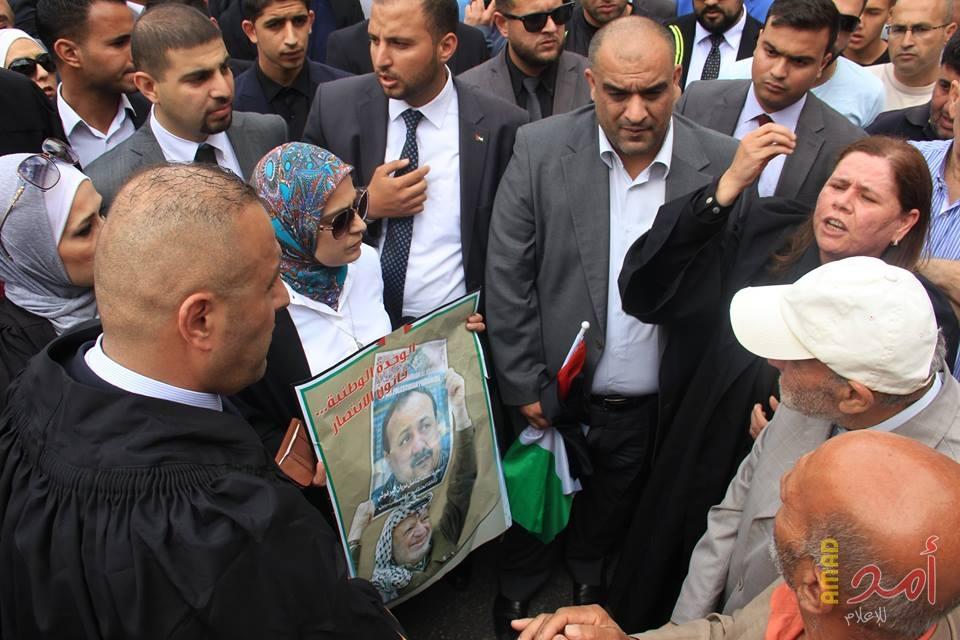 بالصور.. نقابة المحامين تتضامن مع المحامية فدوى البرغوثي