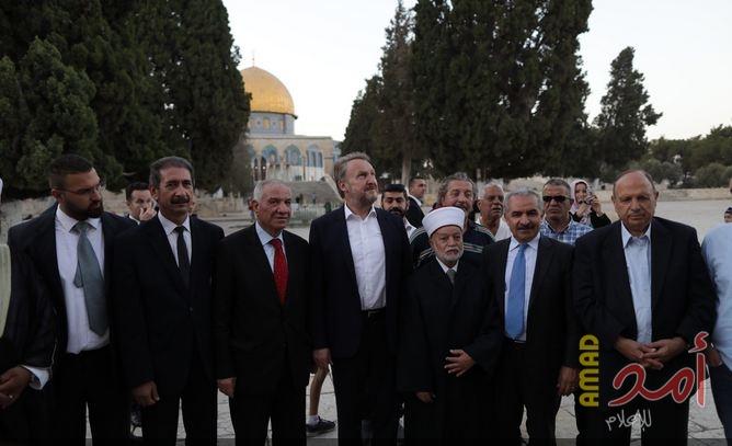 رئيس البوسنة والهرسك يزور القدس ويصلي في المسجد الأقصى