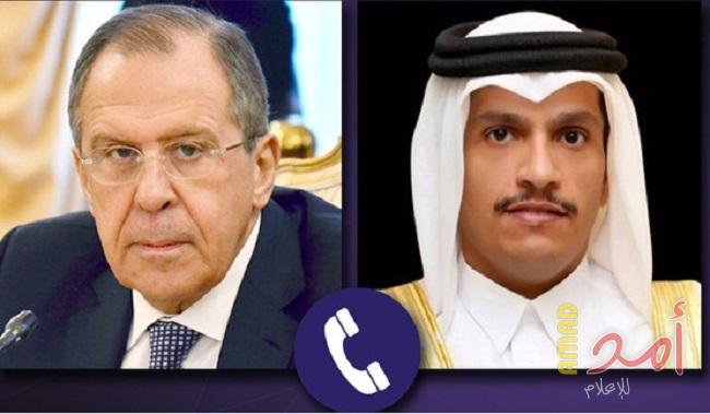 في اتصال هاتفي مع نظيره القطري.. لافروف يدعو إلى الحوار بين دول الخليج