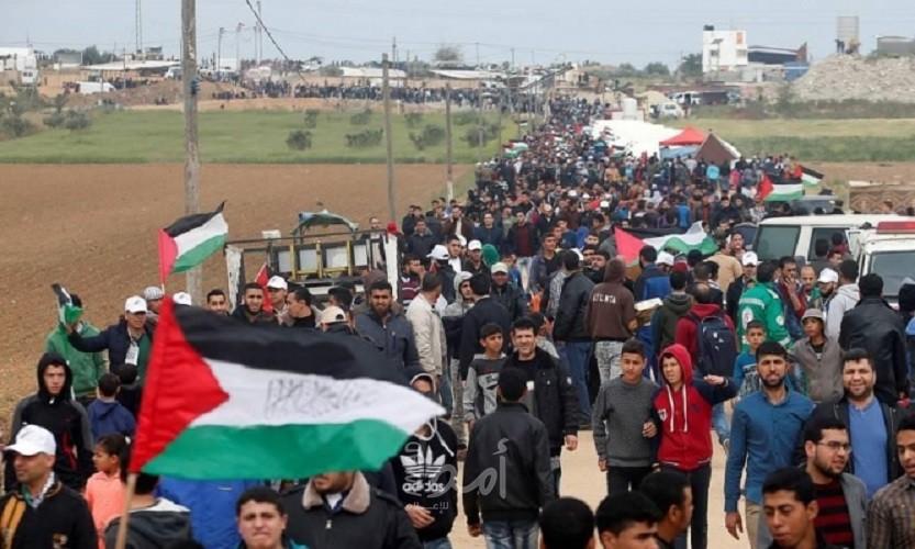 مظاهرة حاشدة على الحدود الأردنية - الفلسطينية نصرة للقدس وغزة - فيديو