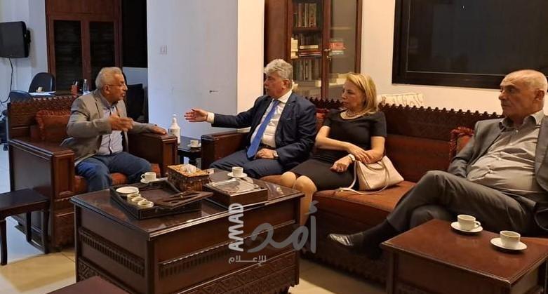مجدلاني يلتقي النائب اللبناني أسامة سعد ويبحثان آخر المستجدات السياسية 
