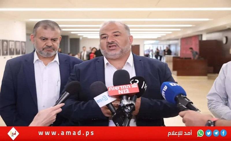 قائمة منصور تنقذ الائتلاف الفاشي الإسرائيلي من الانهيار