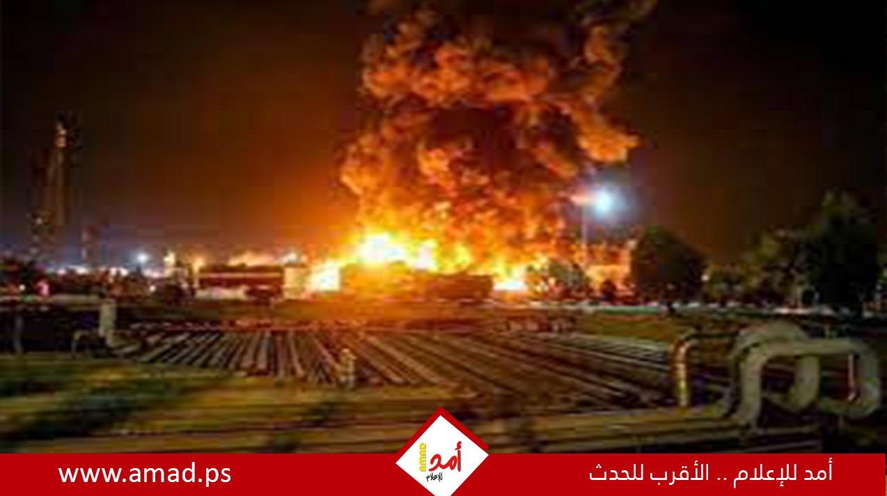 انفجار ضخم في مستودع ذخيرة قرب القاعدة الأمريكية في الشدادي شرقي سوريا