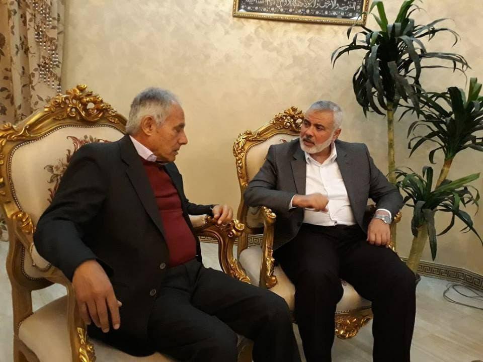 هنية يلتقي كنفاني ويبحثان التطورات في المشهد الفلسطيني