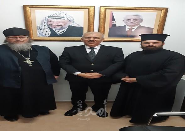 عيسى يستقبل رئيس البعثة الروسية الأرثوذكسية خارج روسيا الاتحادية